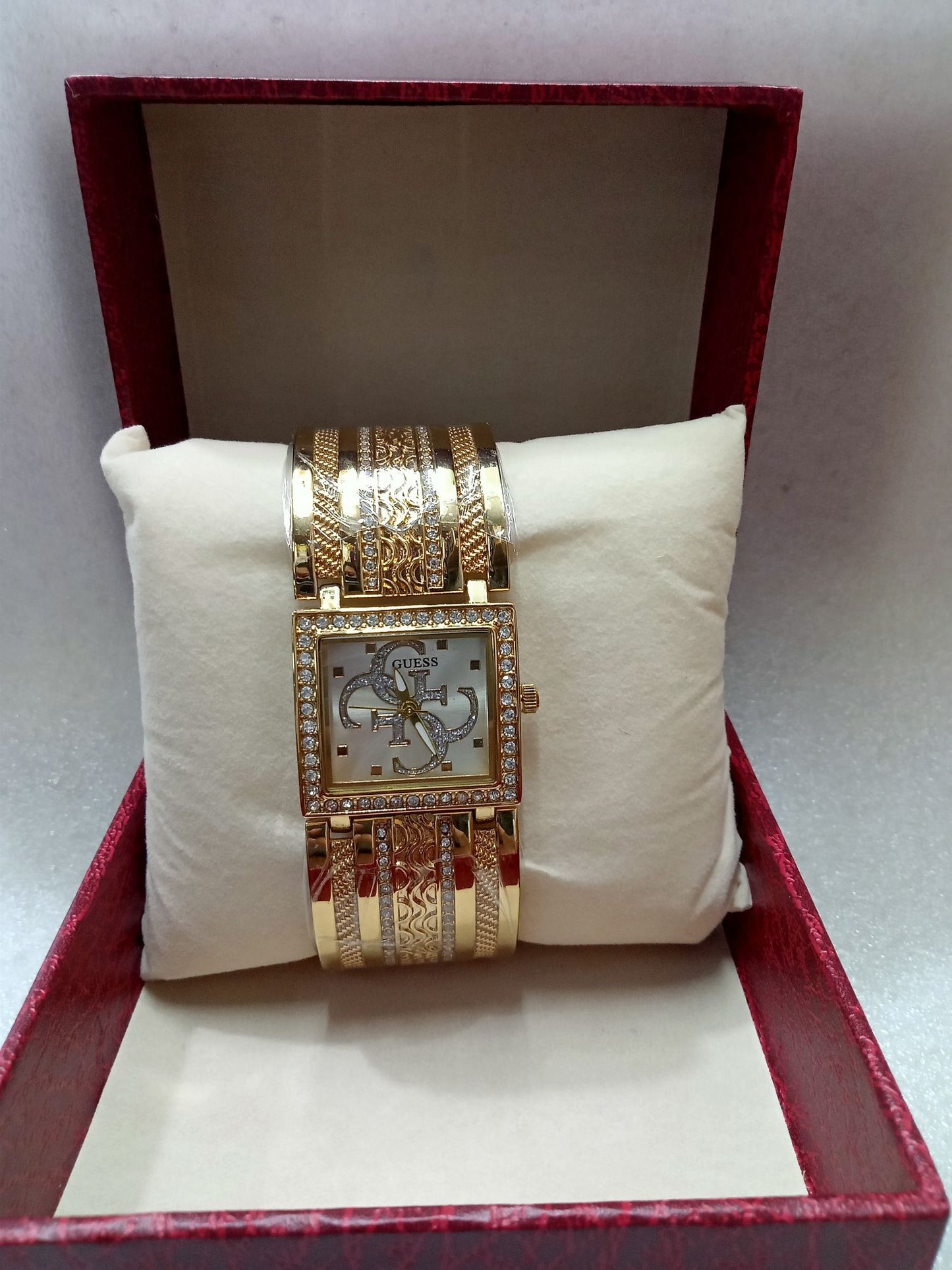 GSS Gold and Silver Square Face Watch for Women