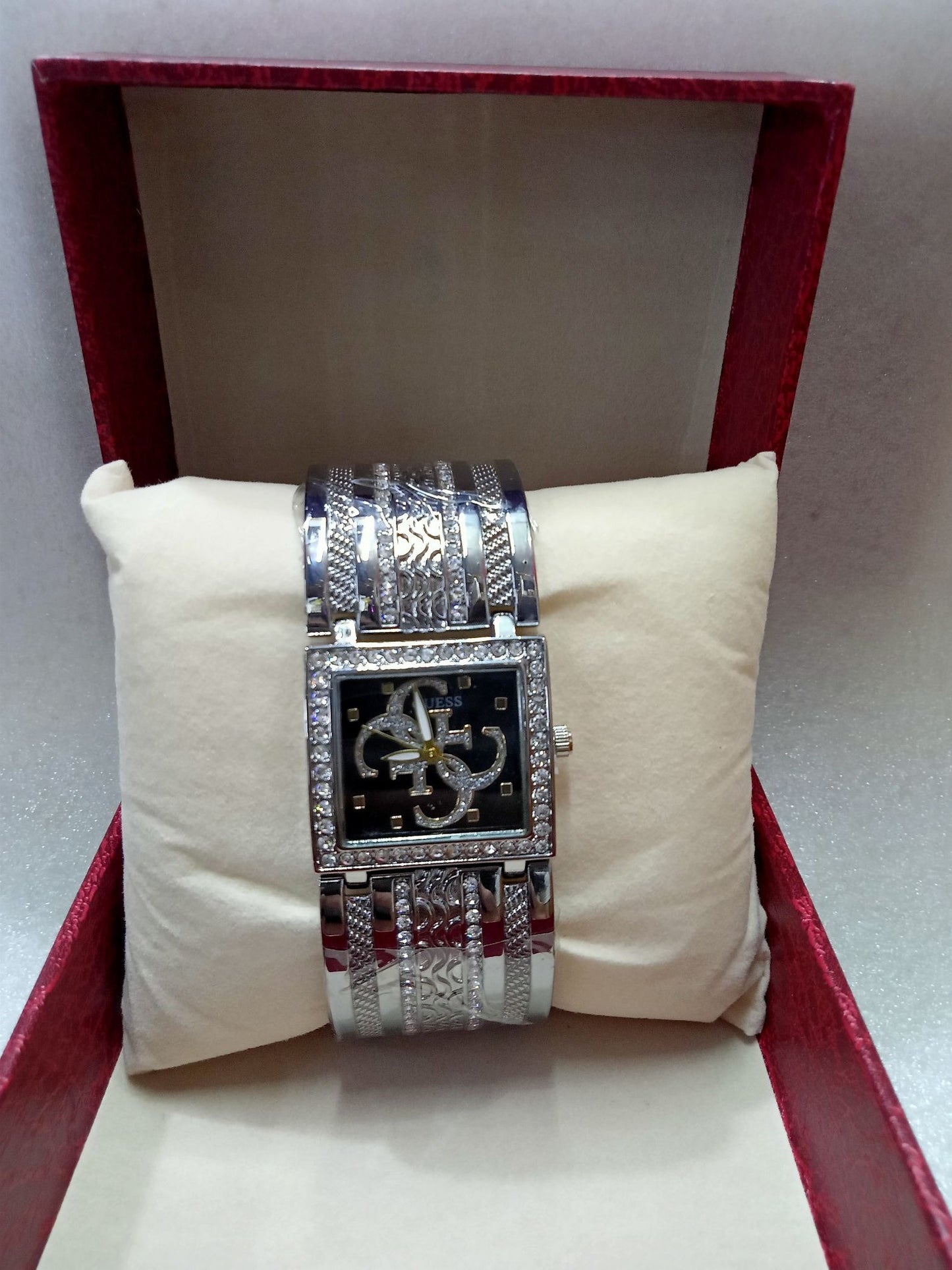 GSS Gold and Silver Square Face Watch for Women