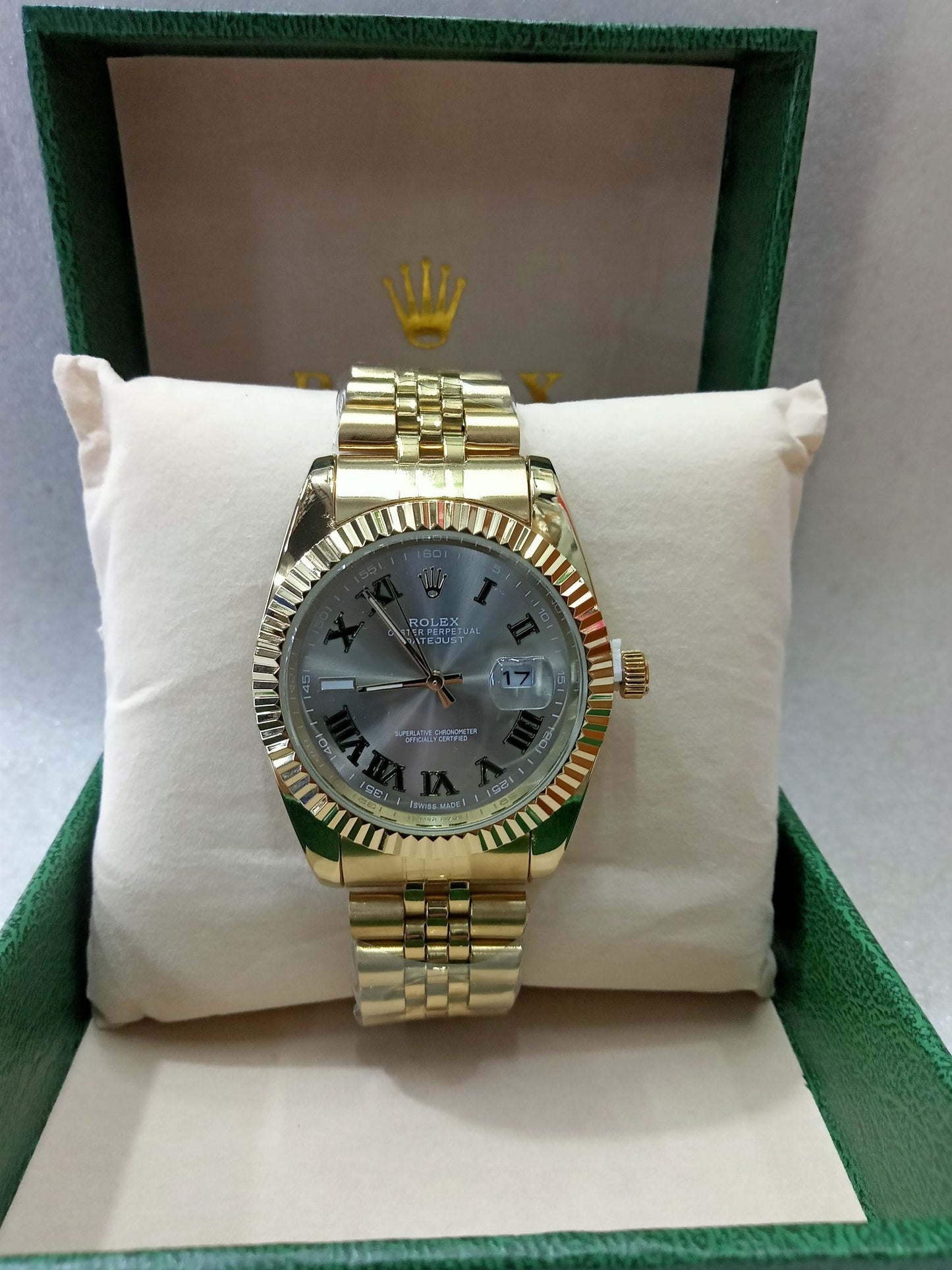 RLX Datejust Gold Watch for Men