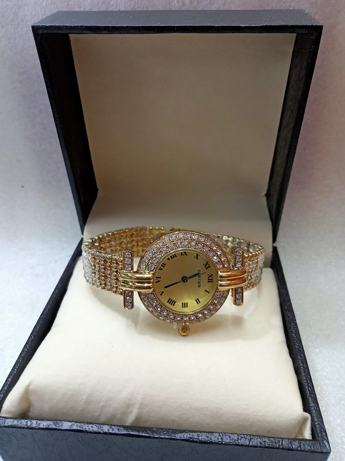 Cartier Gold Watch with Stone for Women