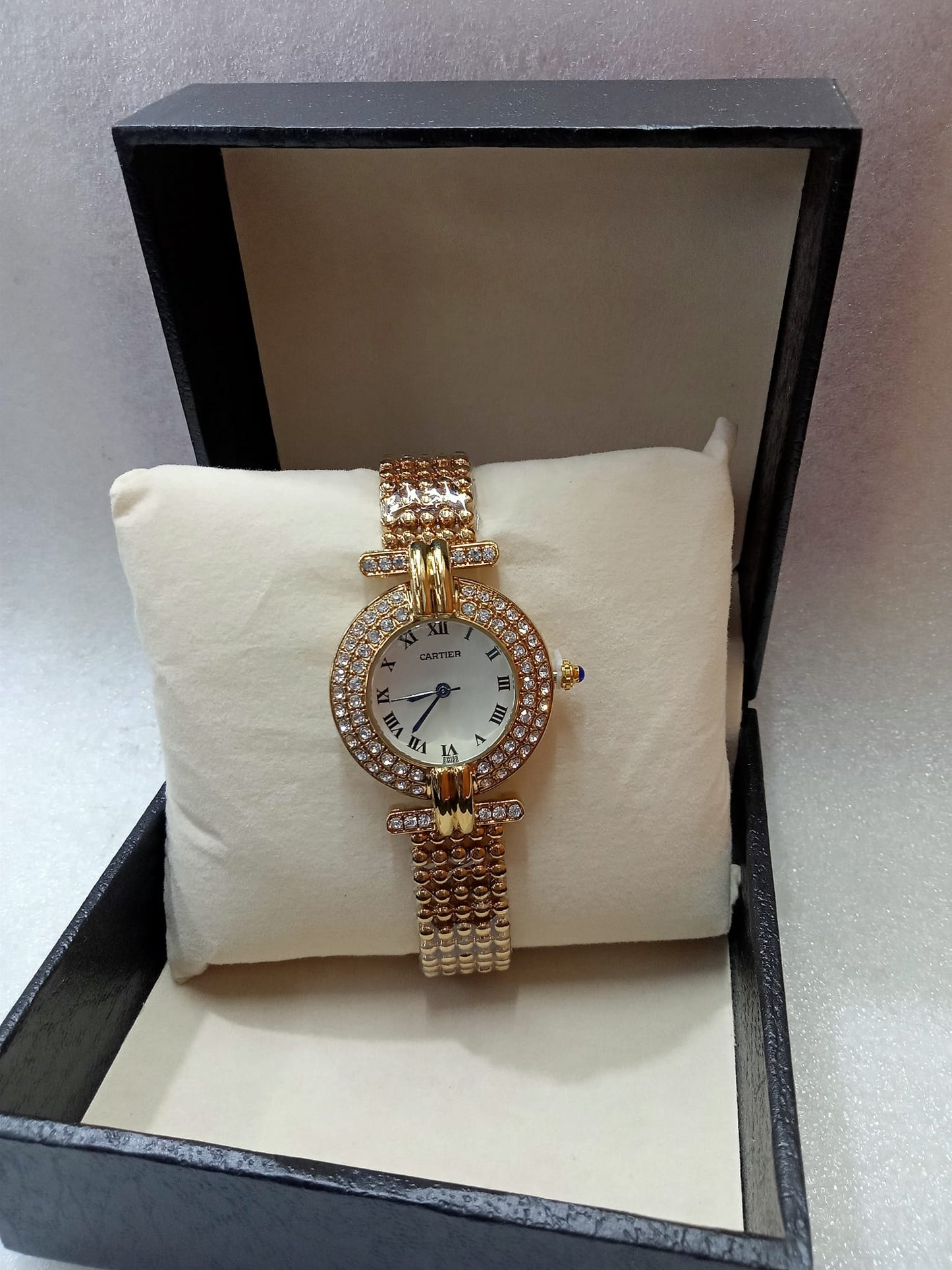 Cartier Gold Watch with Stone for Women