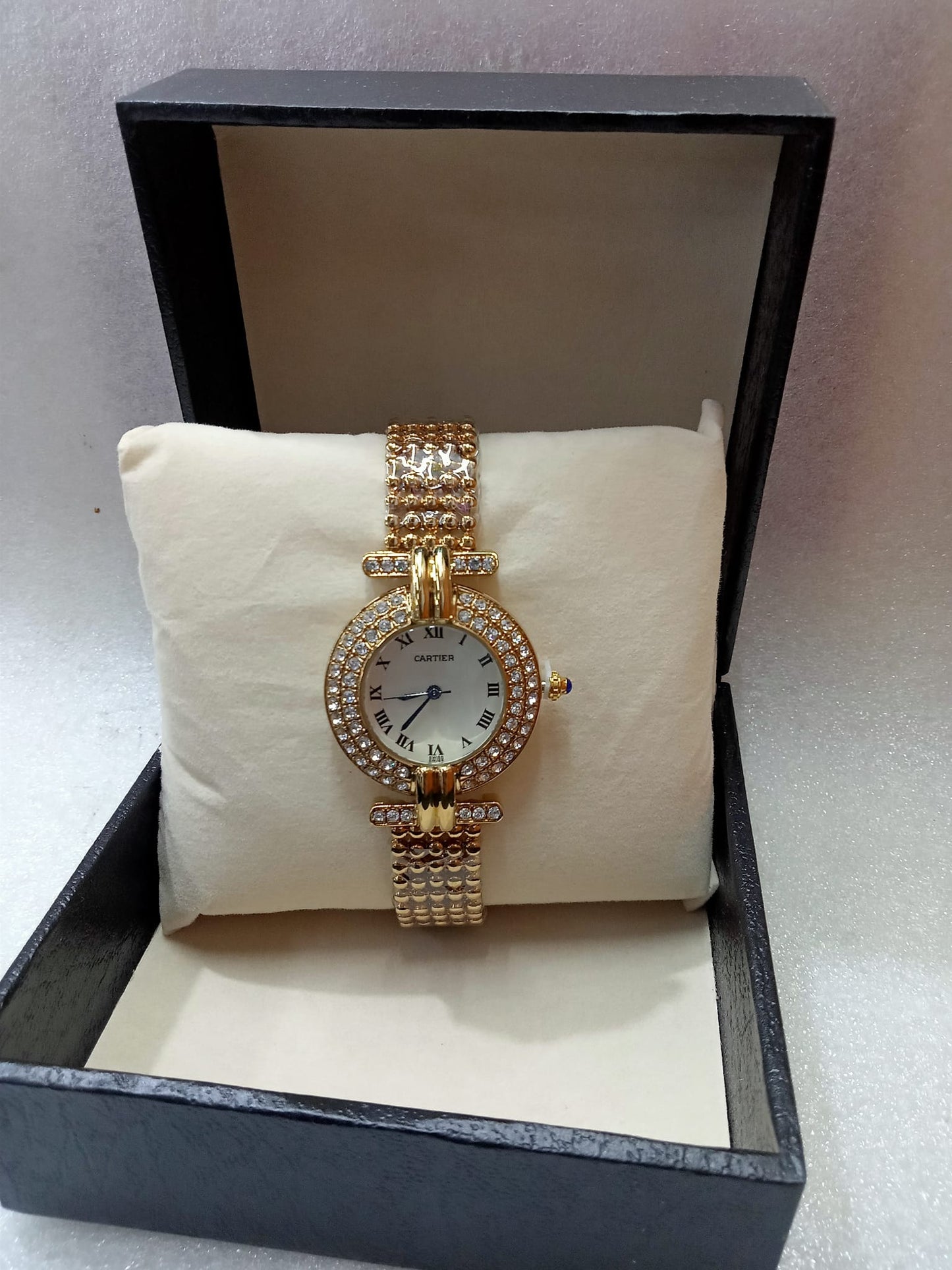 Cartier Gold Watch with Stone for Women