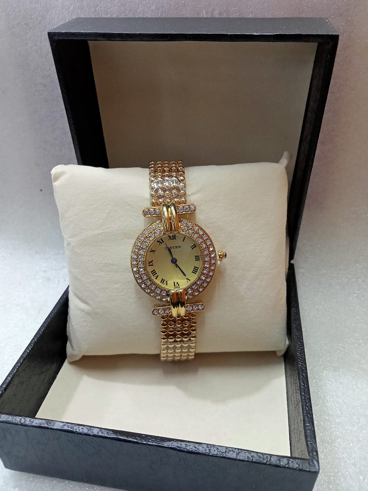 Cartier Gold Watch with Stone for Women