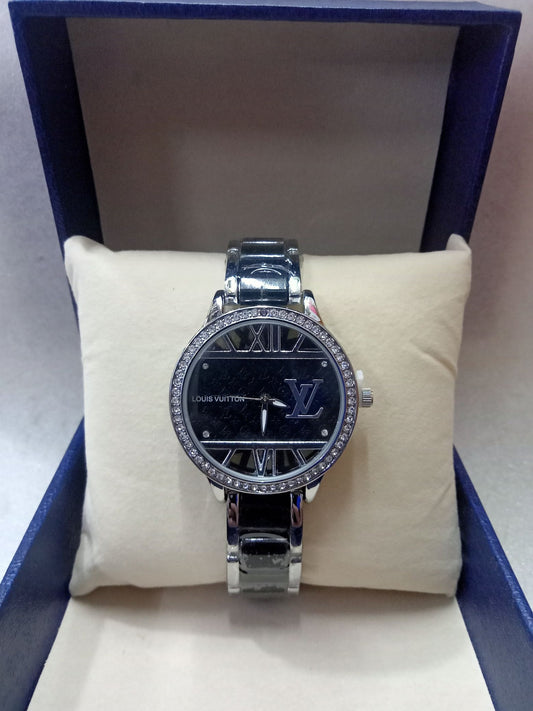 LV Ceramic Black Watch (Women)