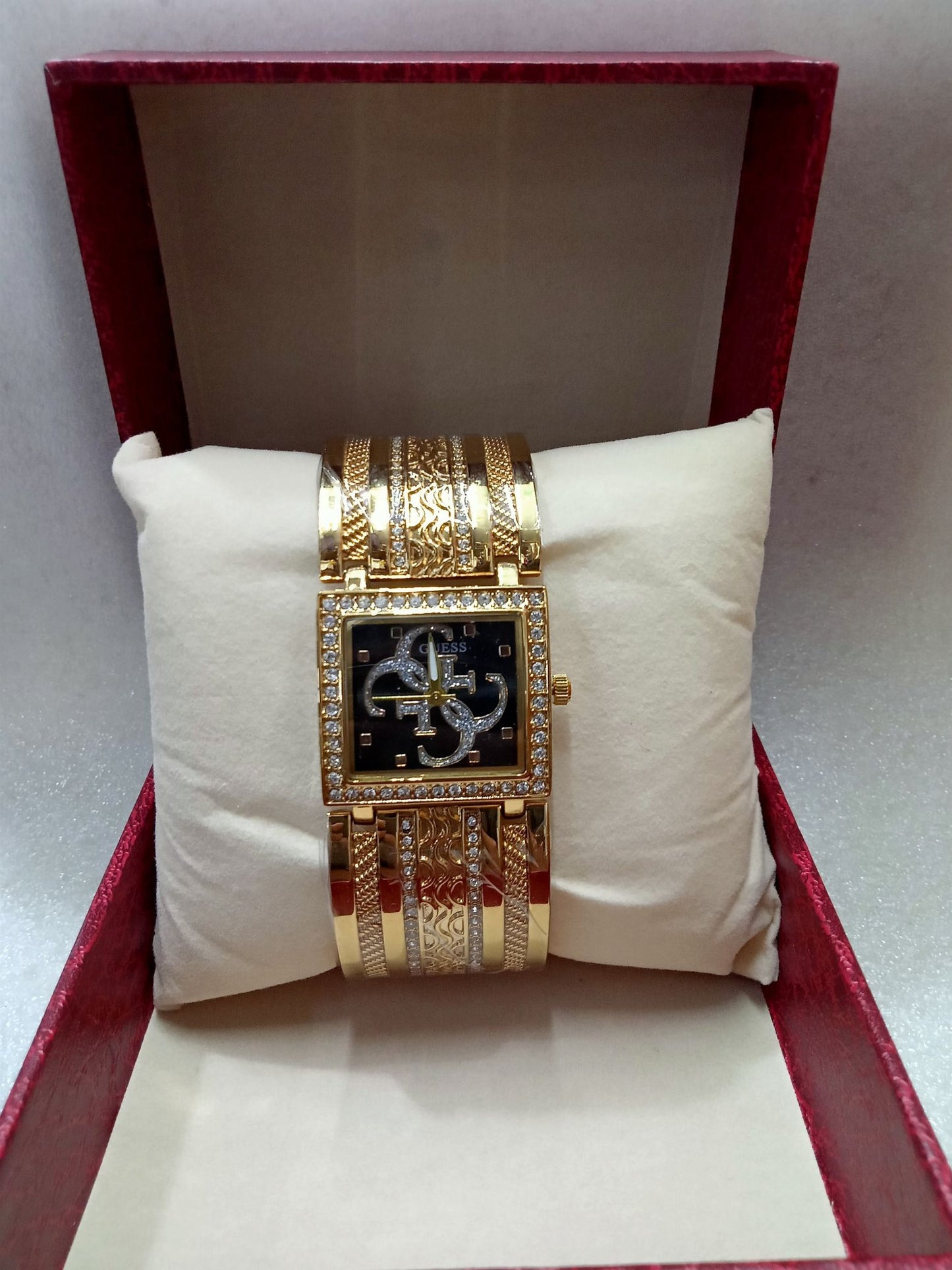GSS Gold and Silver Square Face Watch for Women