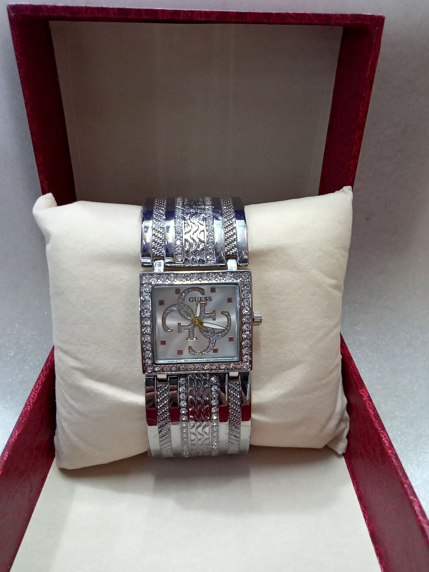 GSS Gold and Silver Square Face Watch for Women