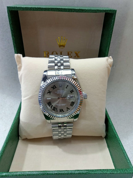 Datejust Roman Dial Silver Watch for Men