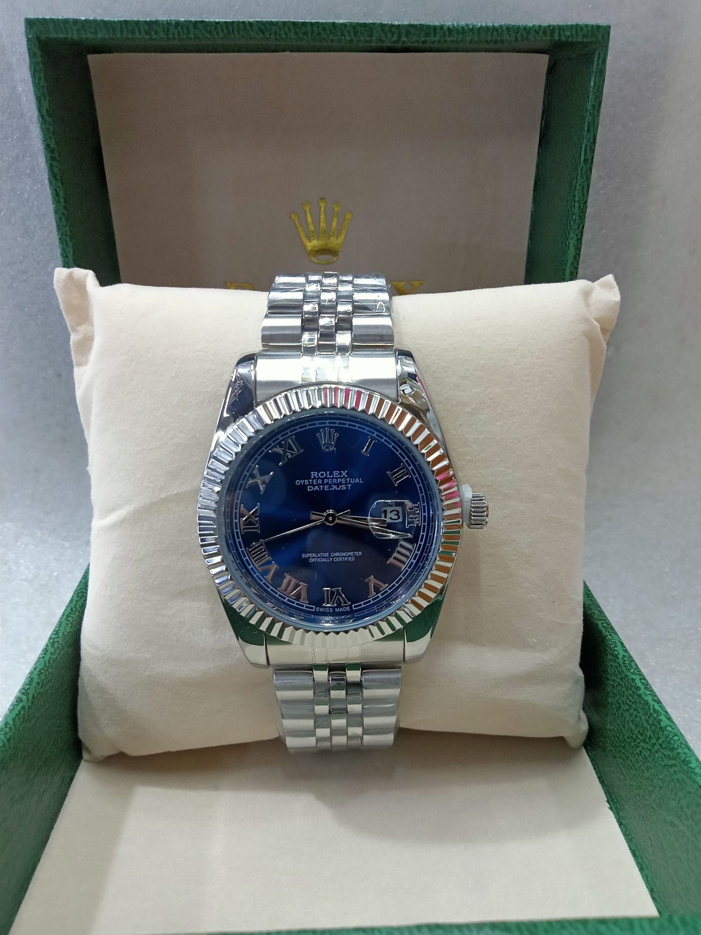 Datejust Roman Dial Silver Watch for Men