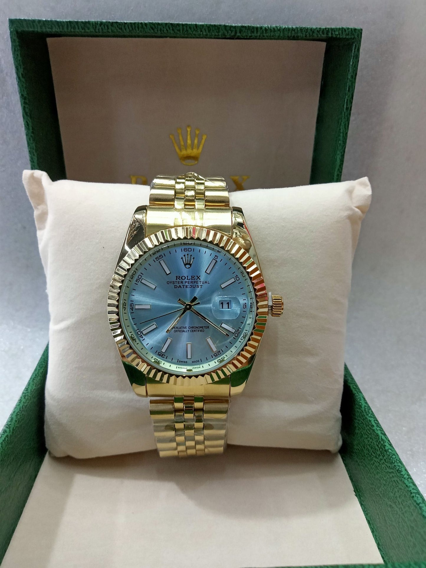 RLX Datejust Gold Watch for Men