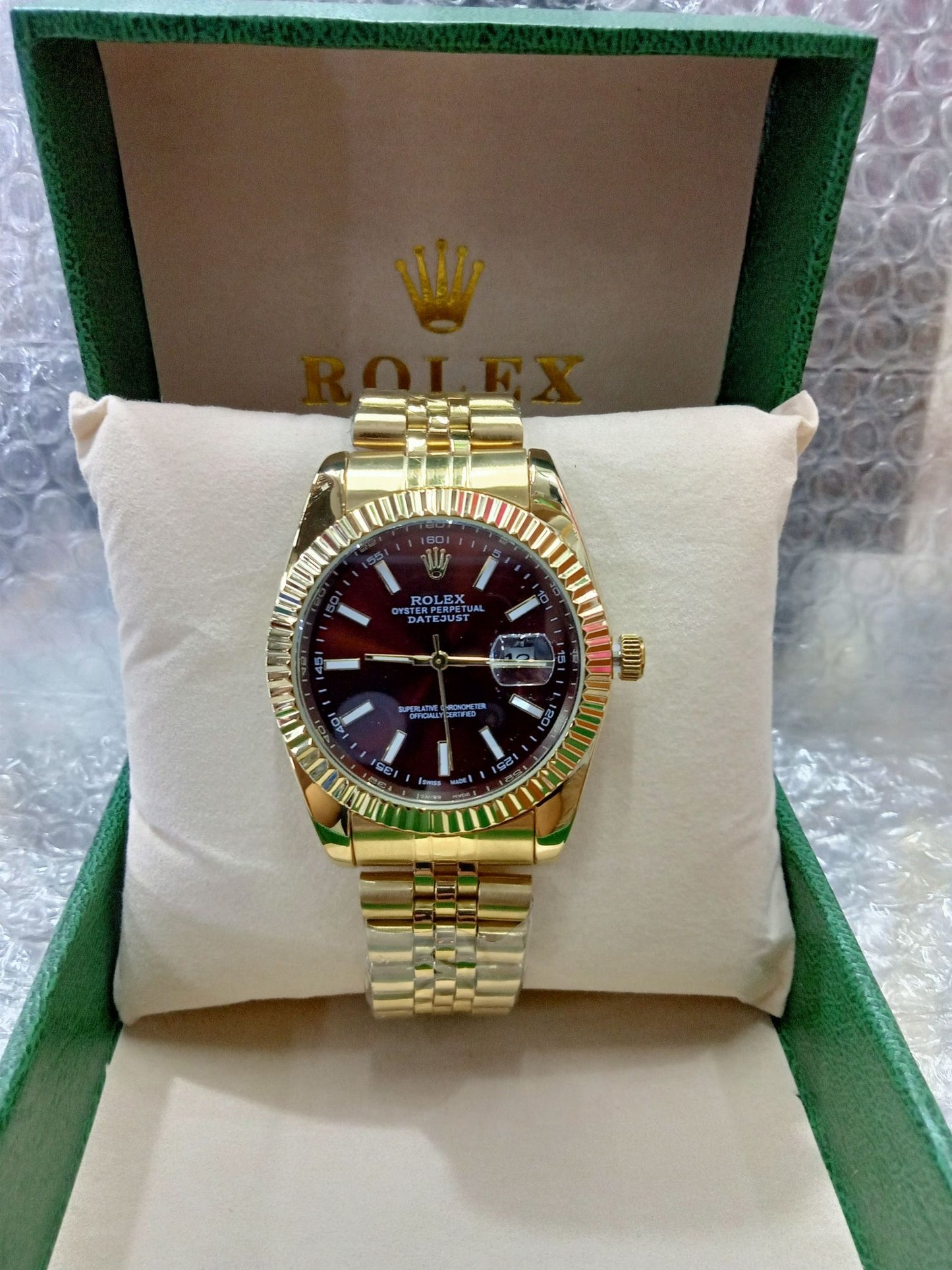 RLX Datejust Gold Watch for Men