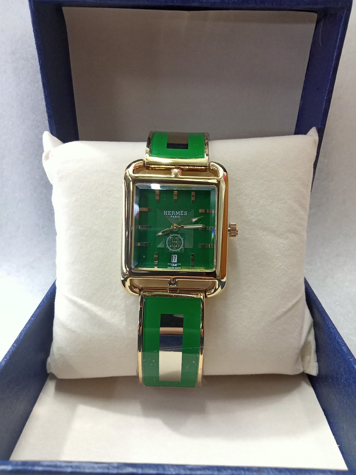 HERMS Bright Color Stainless Watch