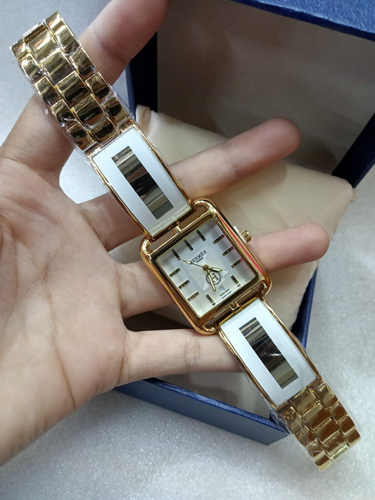 HERMS Bright Color Stainless Watch