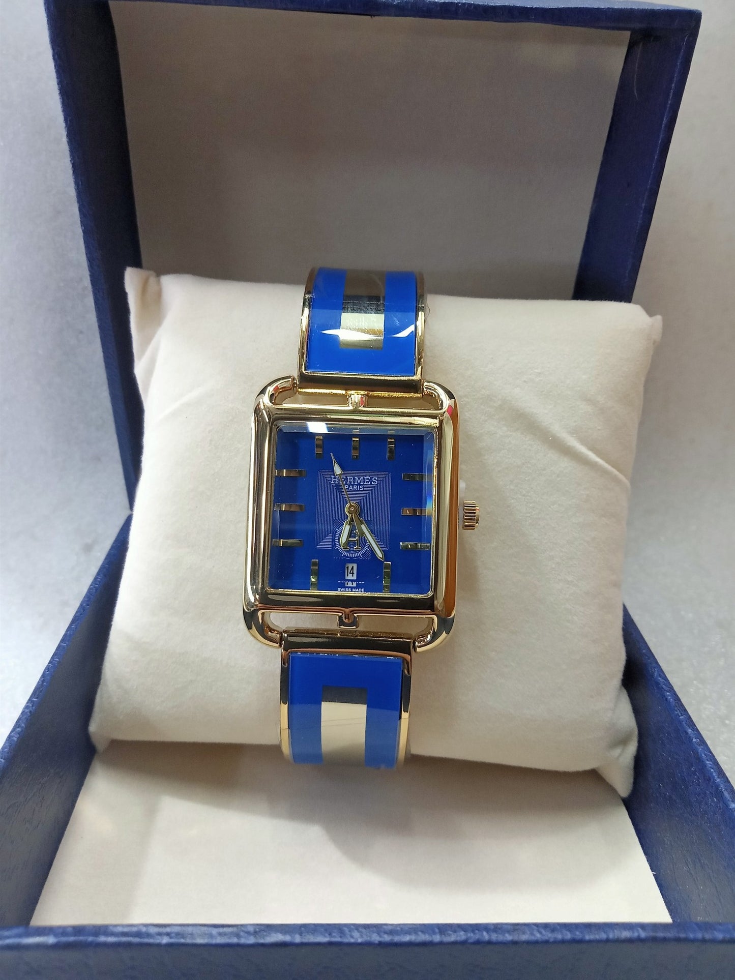 HERMS Bright Color Stainless Watch